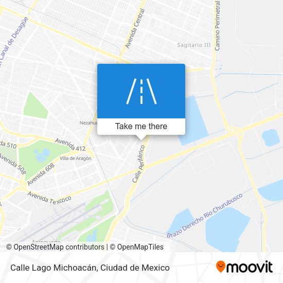 Calle Lago Michoacán map