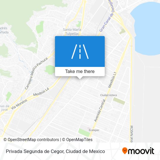 Privada Segunda de Cegor map