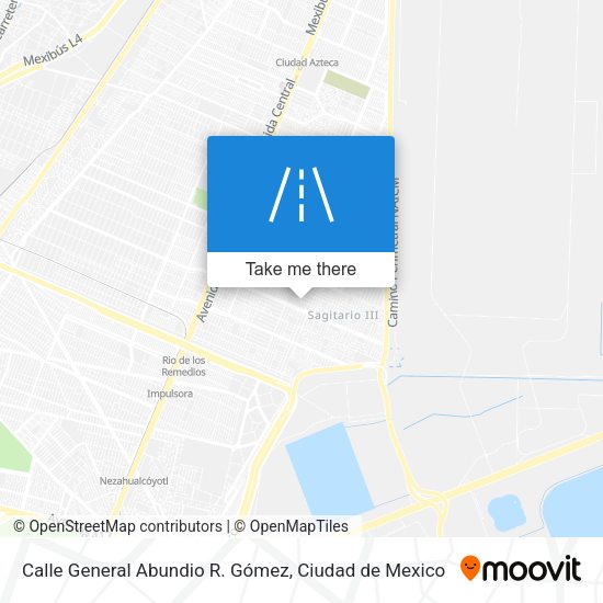 Calle General Abundio R. Gómez map