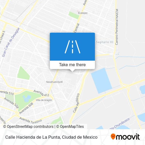 Mapa de Calle Hacienda de La Punta
