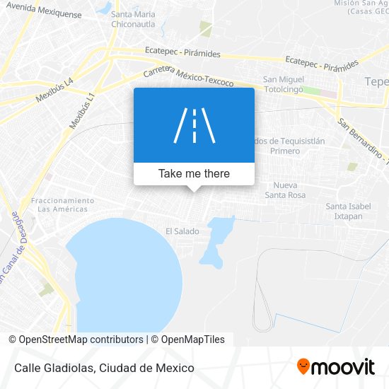 Mapa de Calle Gladiolas