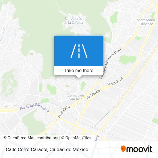 Mapa de Calle Cerro Caracol