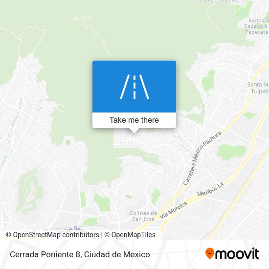 Mapa de Cerrada Poniente 8