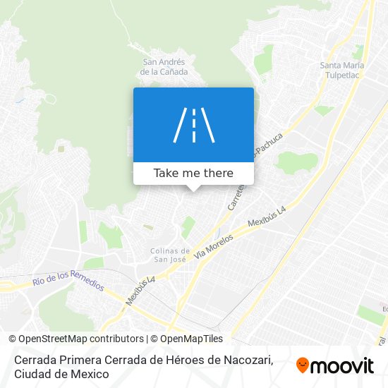 Cerrada Primera Cerrada de Héroes de Nacozari map