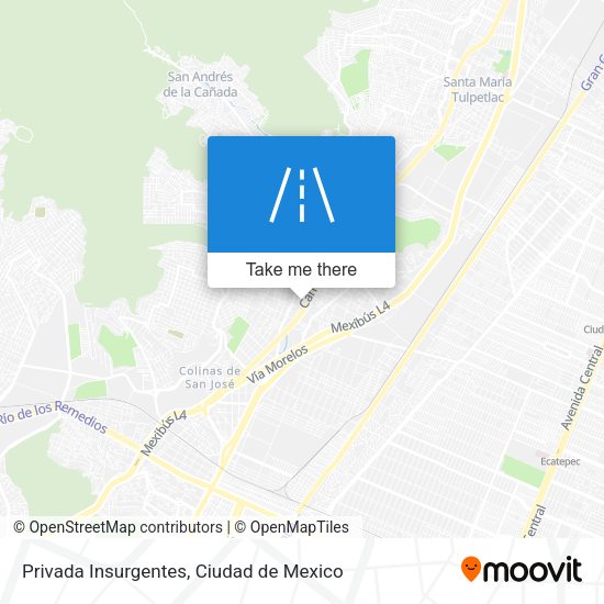 Privada Insurgentes map
