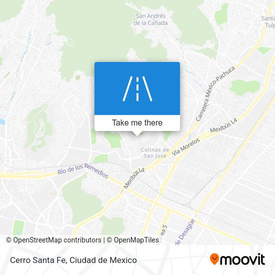 Cerro Santa Fe map