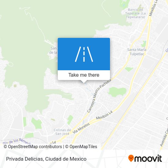 Privada Delicias map