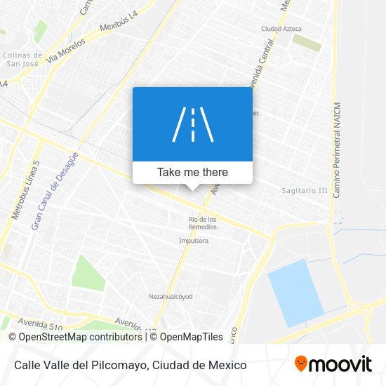 Calle Valle del Pilcomayo map