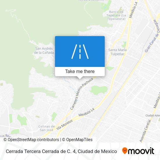 Mapa de Cerrada Tercera Cerrada de C. 4
