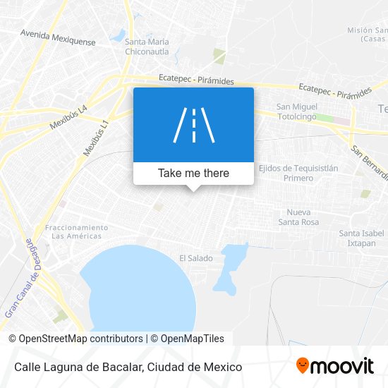 Calle Laguna de Bacalar map