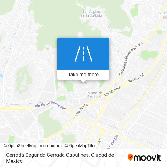 Cerrada Segunda Cerrada Capulines map