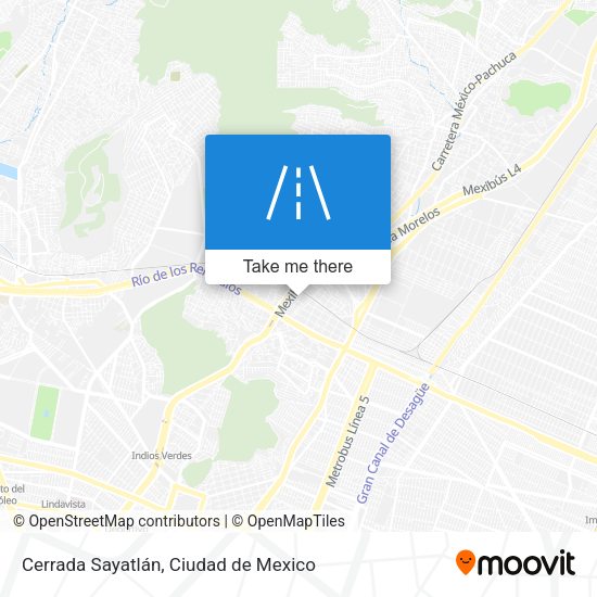 Mapa de Cerrada Sayatlán