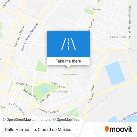 Calle Hermosillo map