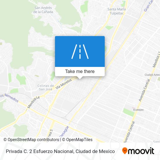 Privada C. 2 Esfuerzo Nacional map