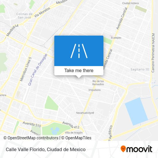 Mapa de Calle Valle Florido