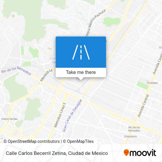 Mapa de Calle Carlos Becerril Zetina