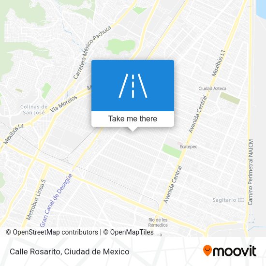 Mapa de Calle Rosarito