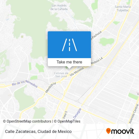 Calle Zacatecas map