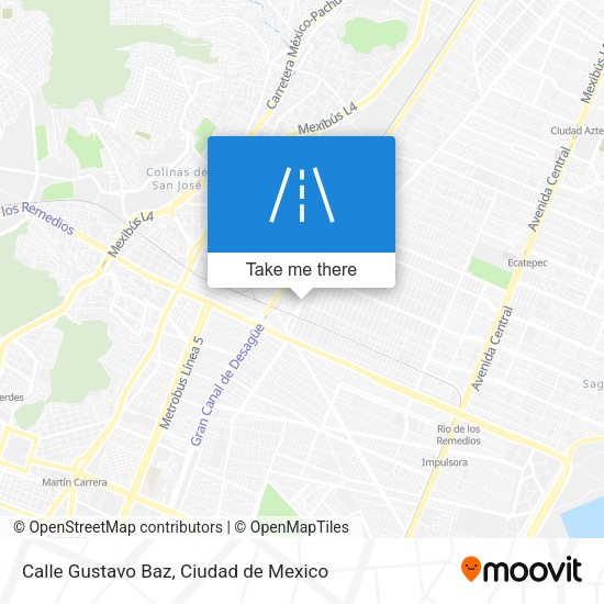 Calle Gustavo Baz map