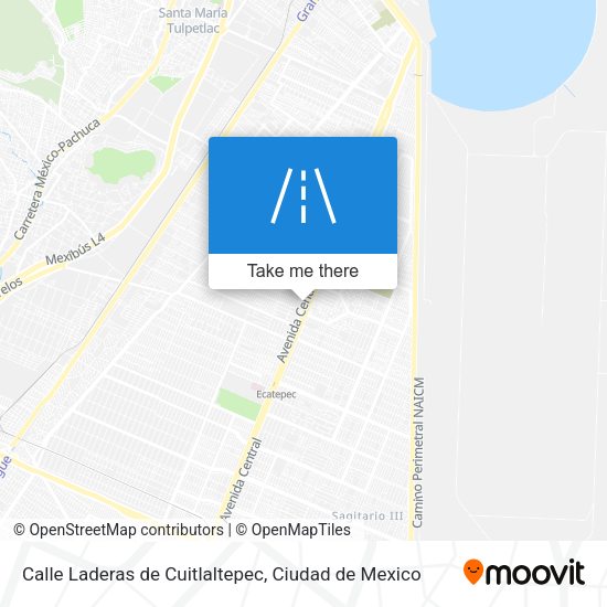 Calle Laderas de Cuitlaltepec map