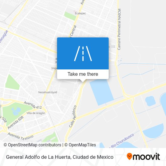 Mapa de General Adolfo de La Huerta