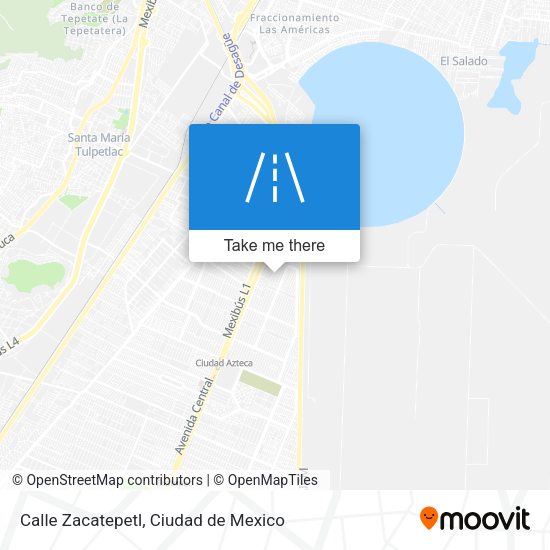 Mapa de Calle Zacatepetl