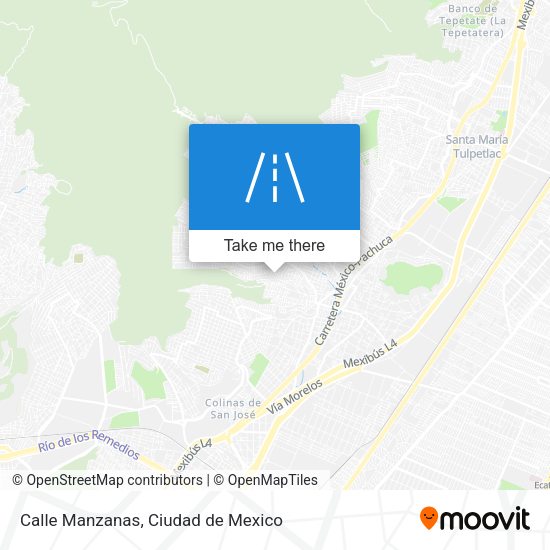 Calle Manzanas map