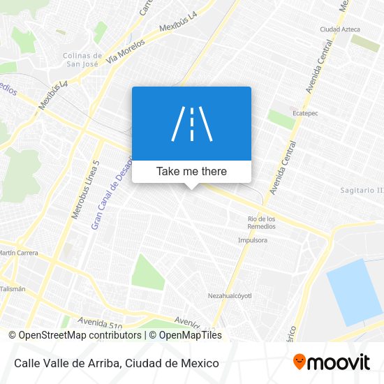 Mapa de Calle Valle de Arriba