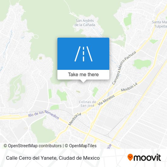 Calle Cerro del Yanete map