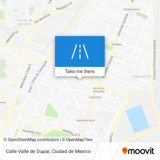 Calle Valle de Dupar map