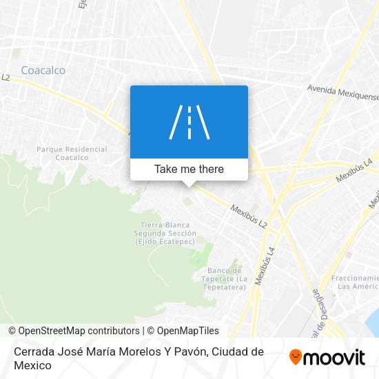 Cerrada José María Morelos Y Pavón map
