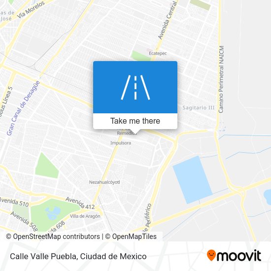 Calle Valle Puebla map