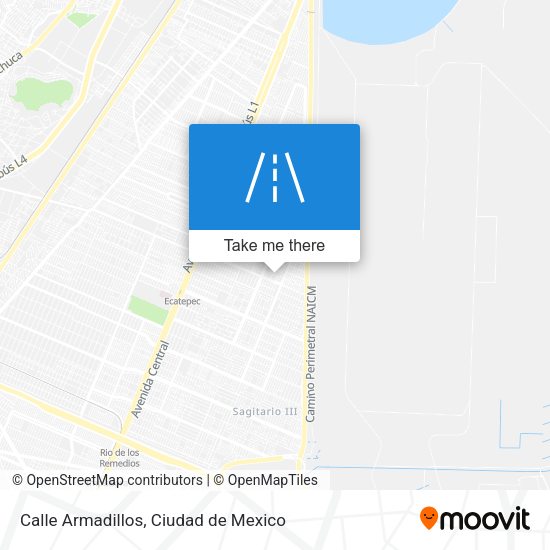 Calle Armadillos map