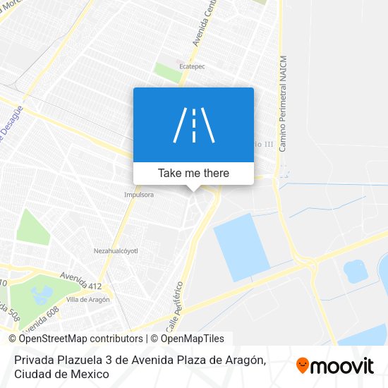 Privada Plazuela 3 de Avenida Plaza de Aragón map