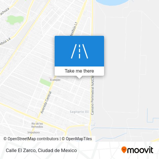 Calle El Zarco map