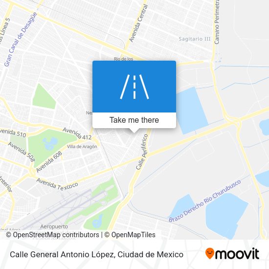 Mapa de Calle General Antonio López
