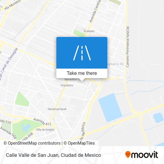 Calle Valle de San Juan map