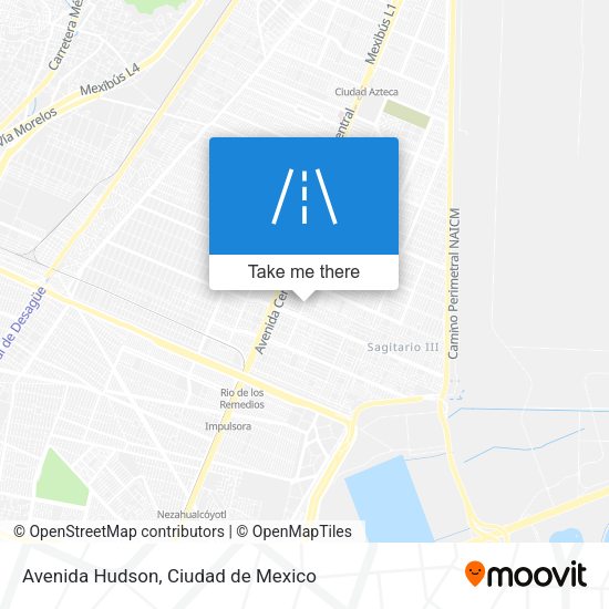 Avenida Hudson map