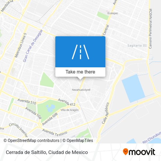 Cerrada de Saltillo map