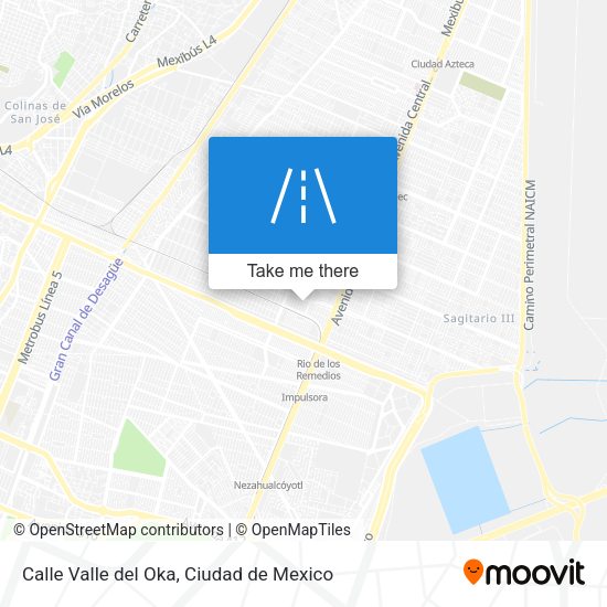 Calle Valle del Oka map