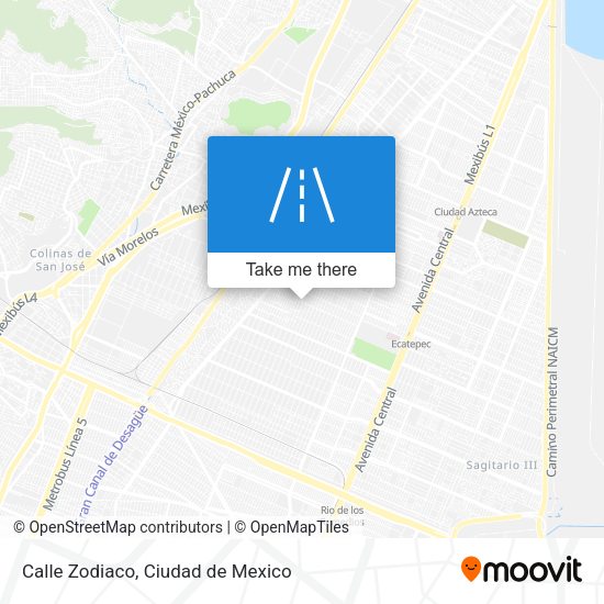 Mapa de Calle Zodiaco