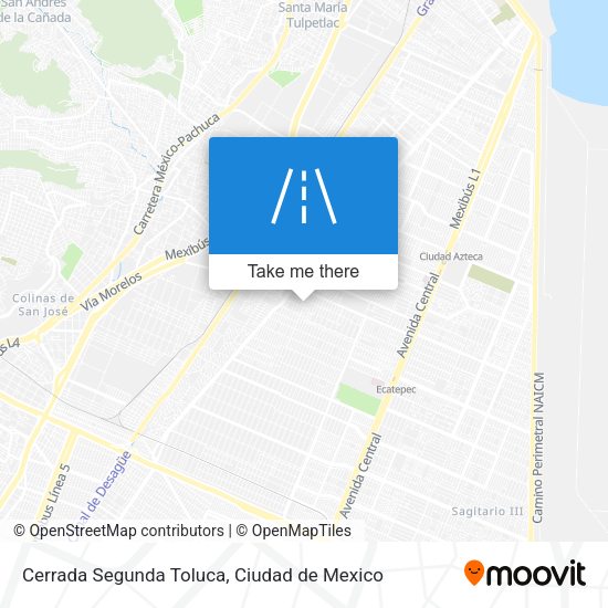 Cerrada Segunda Toluca map