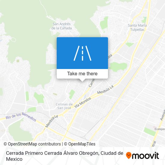 Cerrada Primero Cerrada Álvaro Obregón map