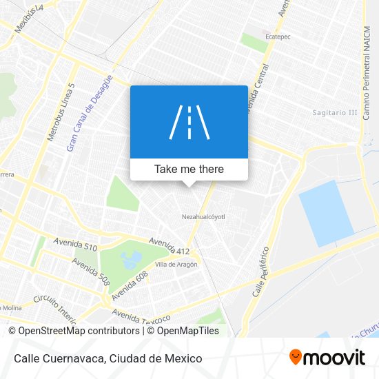 Mapa de Calle Cuernavaca