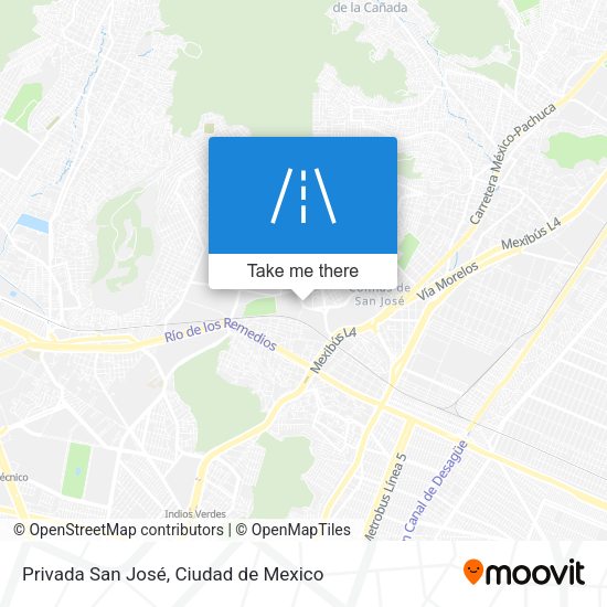 Privada San José map