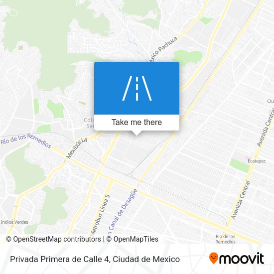 Mapa de Privada Primera de Calle 4