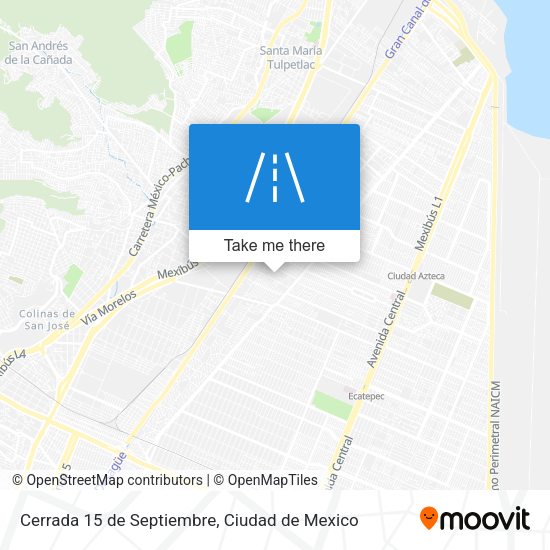 Cerrada 15 de Septiembre map