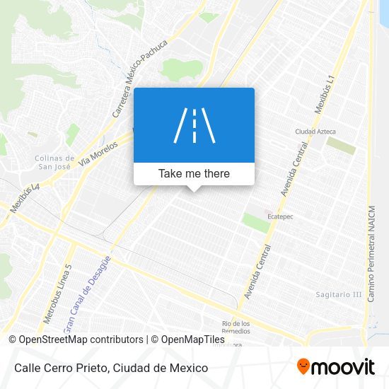 Calle Cerro Prieto map