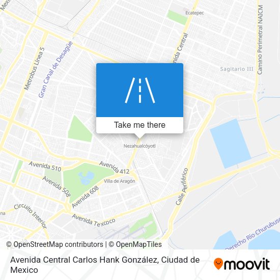 Avenida Central Carlos Hank González map