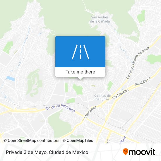 Privada 3 de Mayo map